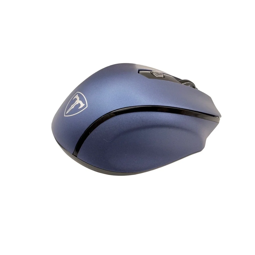 Wireless Mouse D-09 Blue Ergonomic Optical Laptop Computer Accessory Portable
